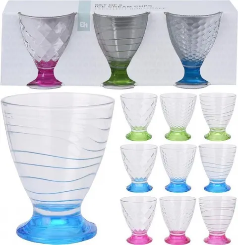 Pucharek do lodów 3szt 260ml yf9000100