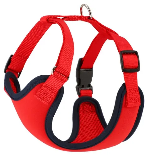 Szelki bezuciskowe regulowane, rozmiar M 36-51 cm czerwone