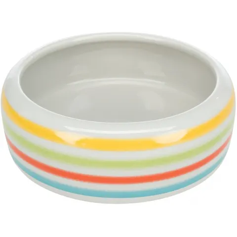 Miska Ceramiczna Dla Chomika Zielone Paski 500ml/Ś.16cm Tx-60807 /4/