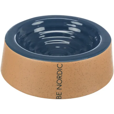 Be Nordic, Miska, Dla Psa, Ciemnoniebieski/Beżowy, Ceramiczna, 0,8l/ 2