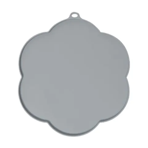 Podkładka Silikonowa W Kształcie Kwiata, Szara, 30 Cm