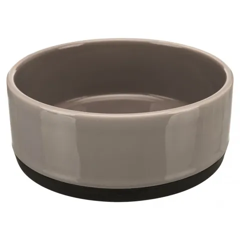 Miska Ceramiczna Z Gumową Podstawą, 0.75 L/O 16 Cm, Szara