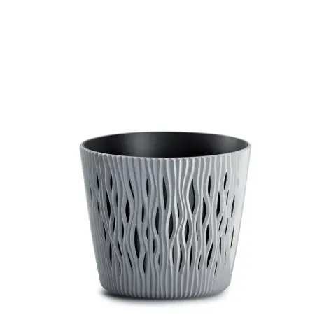 Doniczka Sandy Round 16 cm DSR160 szary kamienny Prosperplast