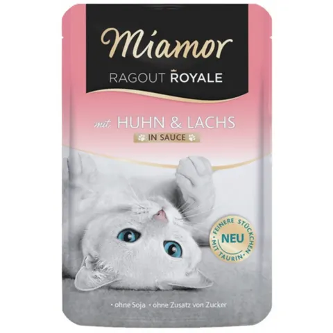 Karma mokra Miamor Ragout Kura/Łosoś 100g