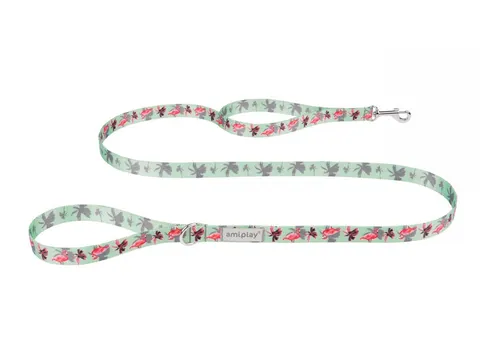 Smycz Amiplay 7 in 1 Bee XL 100-200 cm - Flamingo