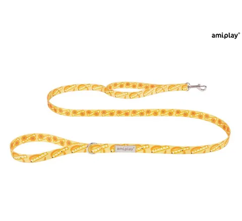 Amiplay Smycz Behappy M 150cm Banana