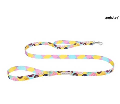Amiplay Smycz 7 In 1 Be Happy M 100-200cm Donut 125742