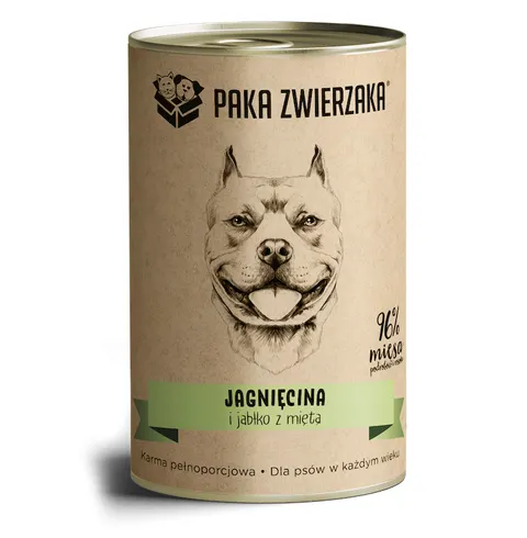 Karma mokra Paka Zwierzaka Jagnięcina i Jabłko z Miętą 400 g