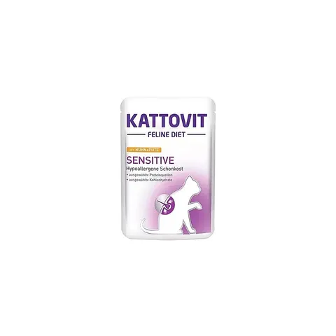 Karma Mokra Kattovit Sensitive Kurczak i Indyk 85 g