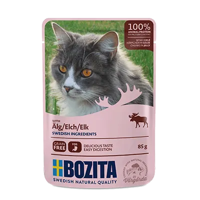 Bozita – Karma Mokra dla Kota Kawałki w Galaretce z Łosiem 85 g