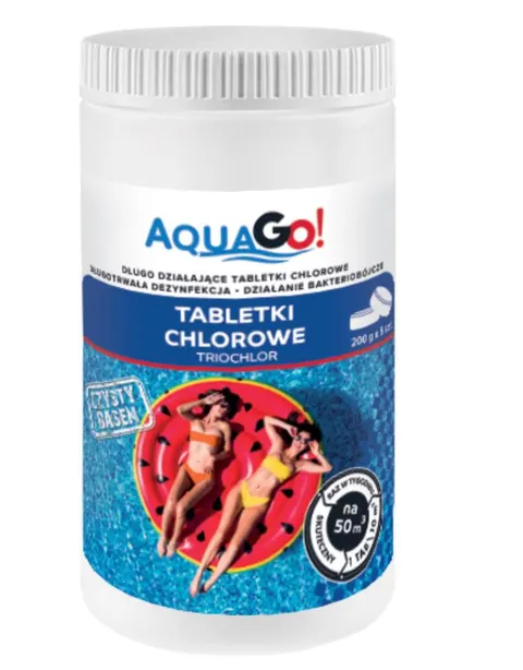 AQUA GO! TRIOCHLOR TABLETKI CHLOROWE 200GX5