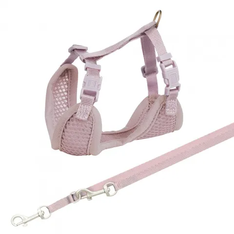 Miękkie Szelki Dla Szczeniąt Junior 26-34cm/10mm 2 M Liliowe Tx-15564