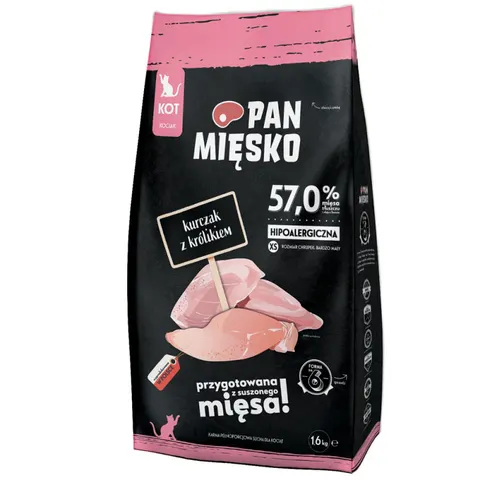 Karma sucha Pan Mięsko Kurczak Z Królikiem 1,6kg