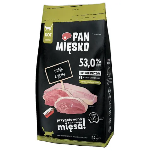 Karma sucha Pan Mięsko Indyk Z Gęsią 1,6 Kg S