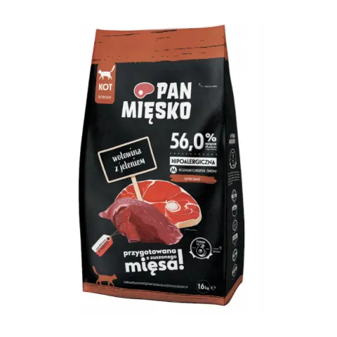 Karma Sucha Pan Mięsko Wołowina Z Jeleniem 1,6 Kg