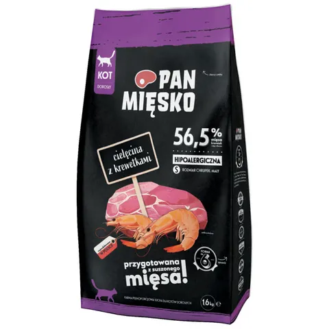 Karma sucha Pan Mięsko Cielęcina Z Krewetkami S 1,6 Kg
