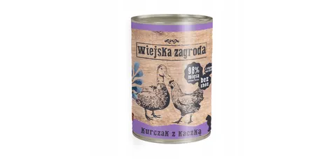Karma Mokra Wiejska Zagroda Kurczak Z Kaczką 400g