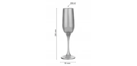 Kieliszek Do Szampana Srebrny 20ml -1szt