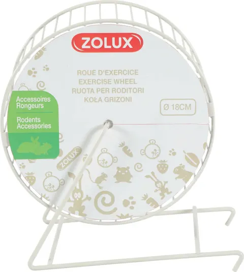 Zolux Kołowrotek Metalowy Beżowy 18cm Dla Chomika