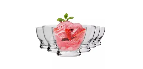Pucharki Do Lodów Lub Deserów Pure 6szt Krasne