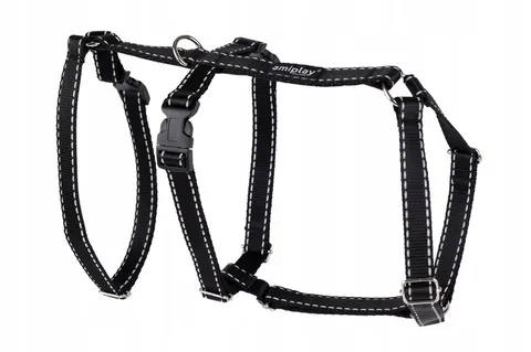Amiplay szelki reg safety reflective l czarny 131921
