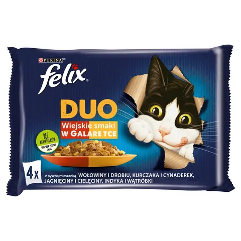 Karma Purina Flexi Fantastic Mięso 4x85g
