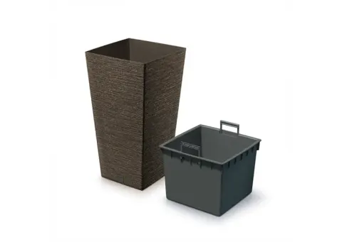 Doniczka plastikowa Furu Square Kawa ECO 20 cm