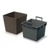 Doniczka plastikowa Furu Square Low Kawa ECO 24 cm