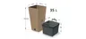 Prosperplast Doniczka Furu Square Eco Wood - Naturo Eco Dfsh300w-4665w
