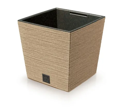 Doniczka ECO Wood Furu Square Low Naturo ECO 24 cm