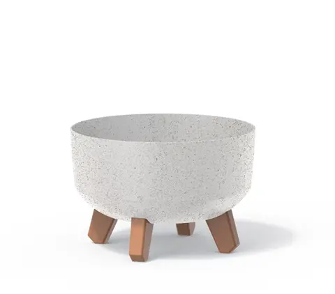 Osłonka ECO Wood na nóżkach Gracia Low Biały ECO 28,5 cm