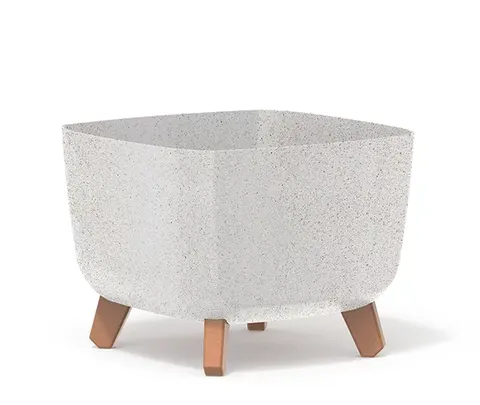 Osłonka ECO Wood Gracia Square Biały ECO 29 cm