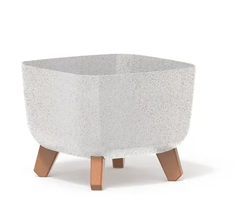 Osłonka ECO Wood na nóżkach Gracia Biały ECO 24 cm