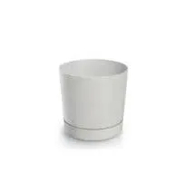 Doniczka Tubo P Eco Wood biała DPOP110W 10,8cm Prosperplast