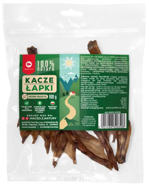 Maced Przysmak 100% Natura Kacze Łapki 10g