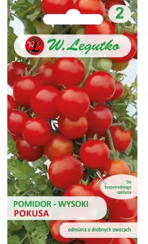 Pomidor Pokusa 0,6g Legutko nasiona pomidora cherry bardzo plennego, wczesna odmiana do gruntu i tunelu