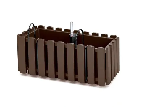 Prosperplast Skrzynka Balkonowa Boardee Fence - Brąz