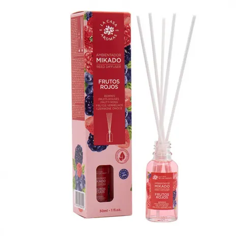 LA CASA DE LOS AROMAS Patyczki zapachowe CZERWONE OWOCE, 30 ml