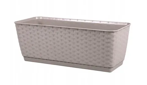 Doniczka skrzynka balkonowa plastikowa Ratolla Case P Mocca 60cm