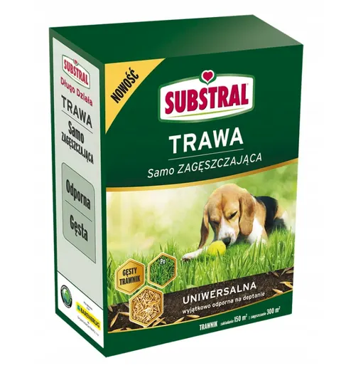 Trawa Uniwersalna 3kg samo zagęszczająca Substral odporna na deptanie, gęsty trawnik na lata, naprawia ubytki