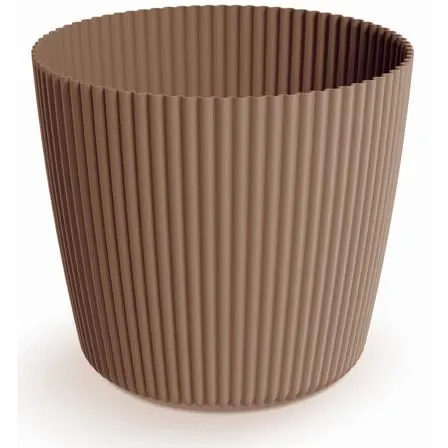 Doniczka plastikowa Milly Round rustykalna cegła 13 cm