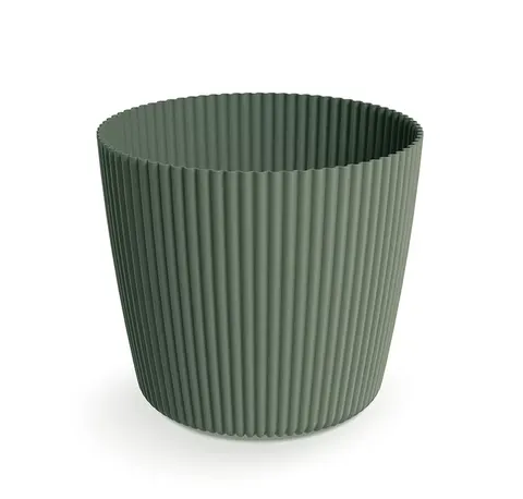 Doniczka plastikowa Milly Round Zielona Pinia 29,2 cm
