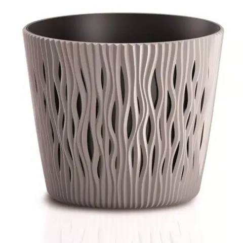 Osłonka plastikowa Sandy Round Mocca 18,9 cm