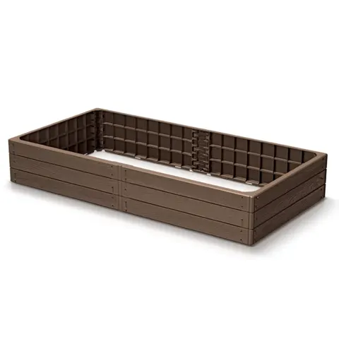 Prosperplast Podwyższona grządka BASE WOODY brązowa 149,2 cm