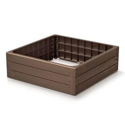 Prosperplast Rabata ogrodowa Base Woody rustykalna cegła