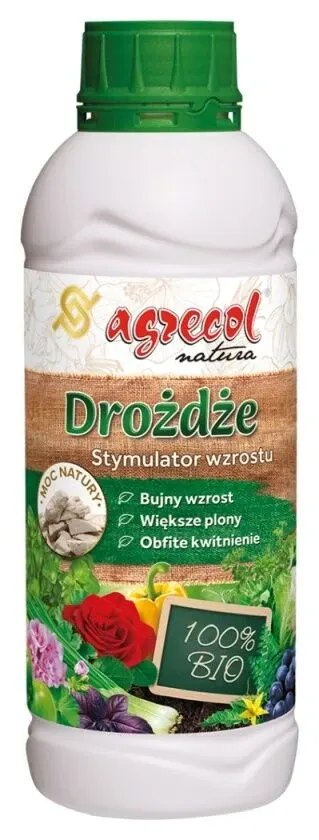 Drożdże do roślin Agrecol 1 l - Naturalny stymulator wzrostu i kwitnienia
