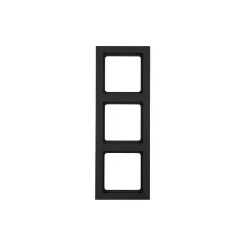 Q.3 Ramka 3-krotna, antracyt, aksamit; 10136096, BERKER by HAGER