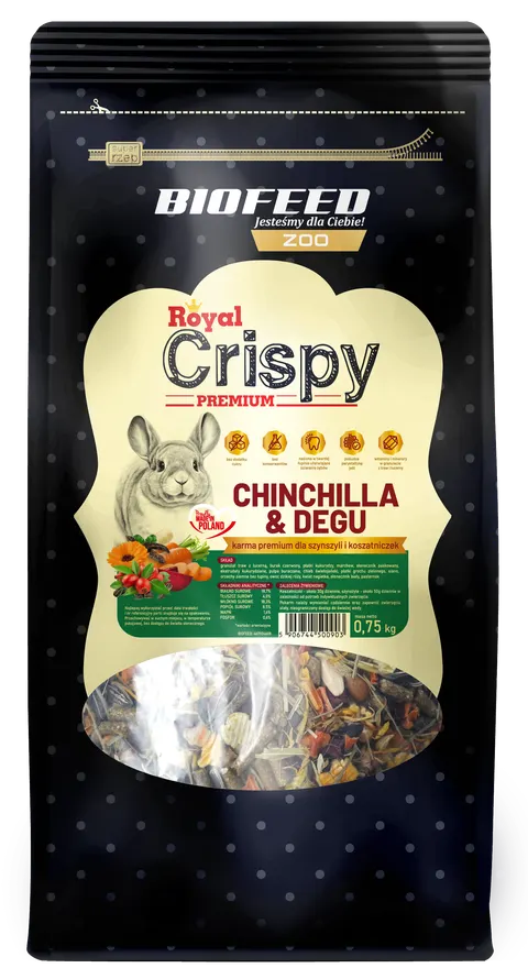 Royal Crispy Premium Chinchilla&Degu 0,75 kg