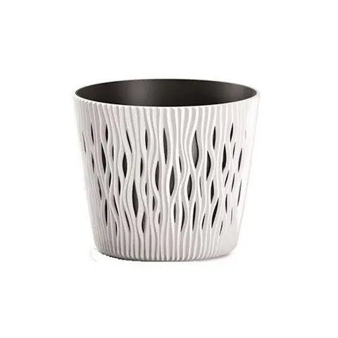 Doniczka Sandy Round 19 cm DSR190 biały Prosperplast