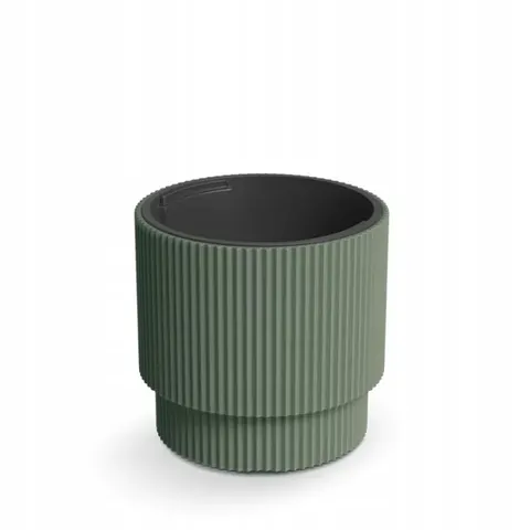 Doniczka plastikowa Milly - 40 cm zielona pinia